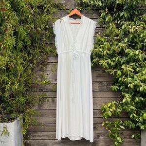 Textron Maxi Dress with Empire Waist